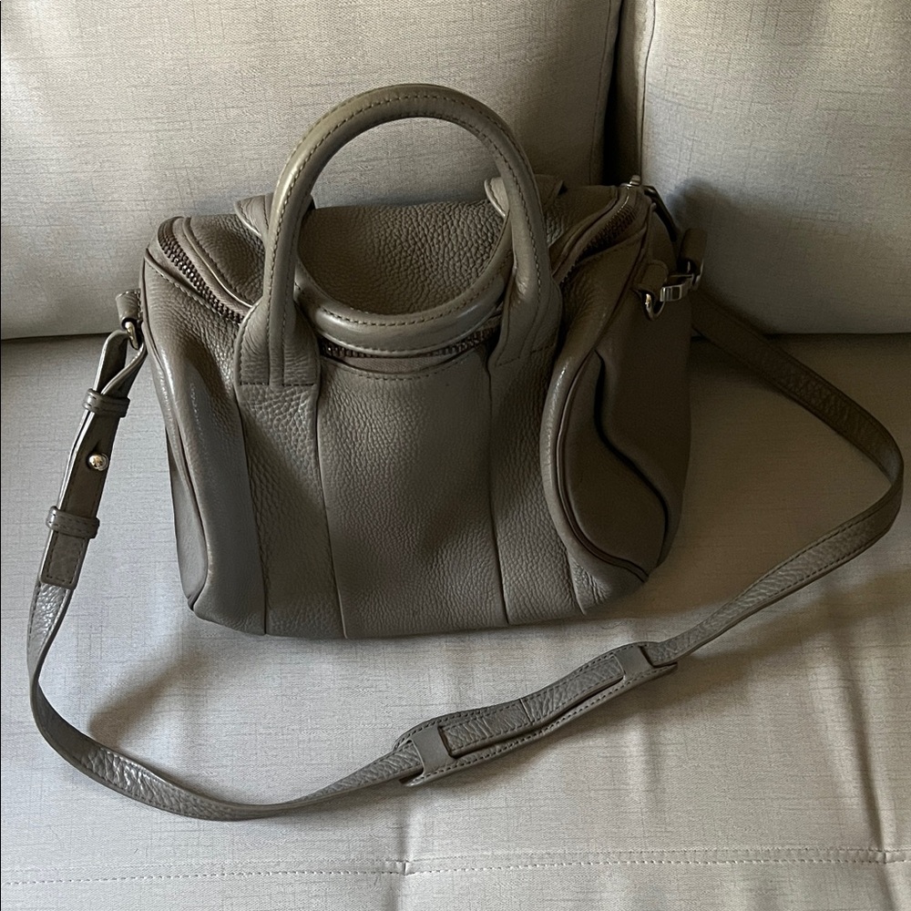 Alexander Wang Rockie Gray Crossbody Bag Purse
